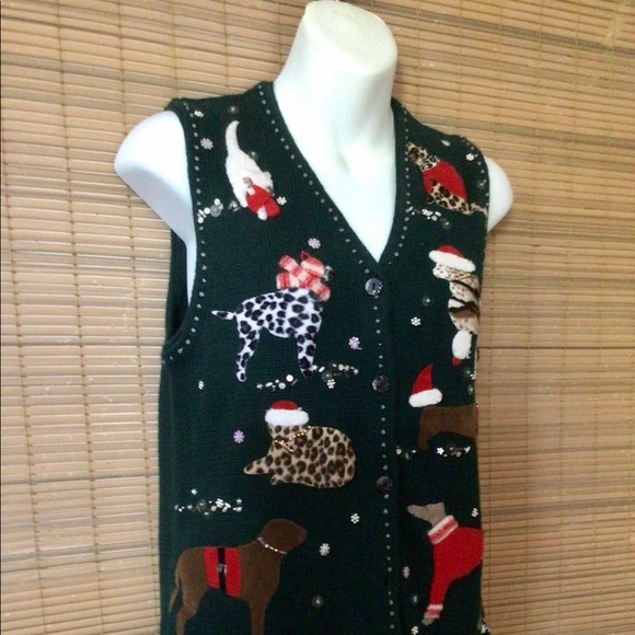 🎄🎄🍾Susan Bristol vest, appliqués, pretty stitch - Picture 3 of 14